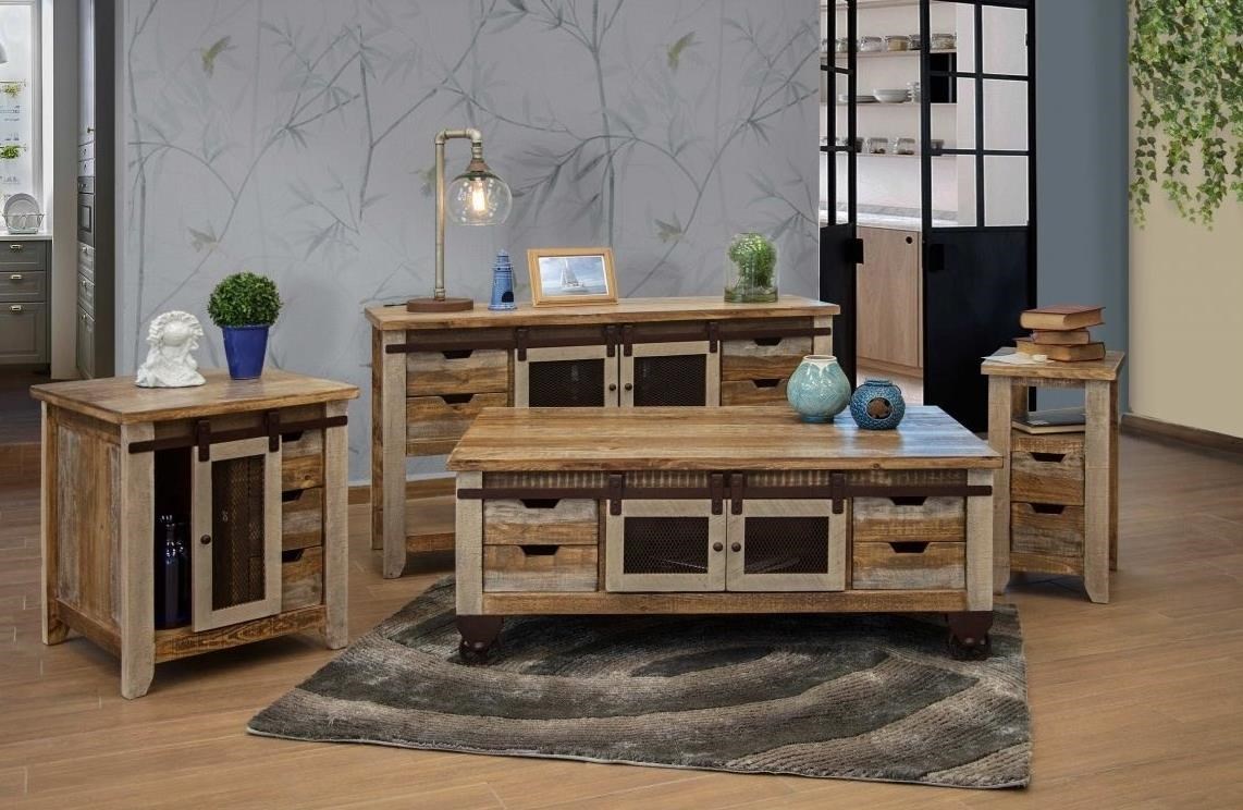 Antique end tables with best sale storage